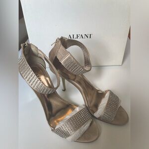 Alfani Champagne Crystal Heels size 6.5